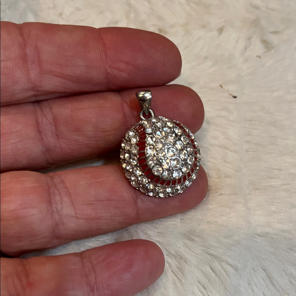 Baseball Bling pendant for a necklace